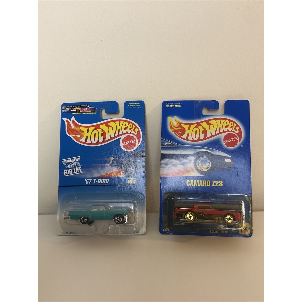Hot Wheels Mattel '57 T-Bird and Hot Wheels Mattel Camaro Z28